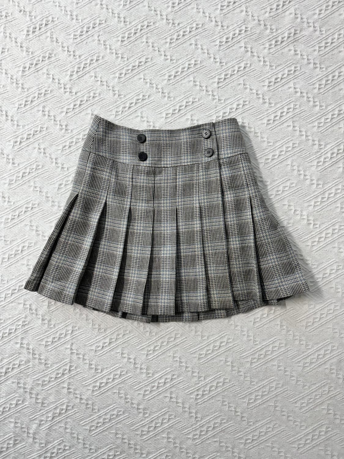 울 더블 버튼 랩 스커트 상품이미지7