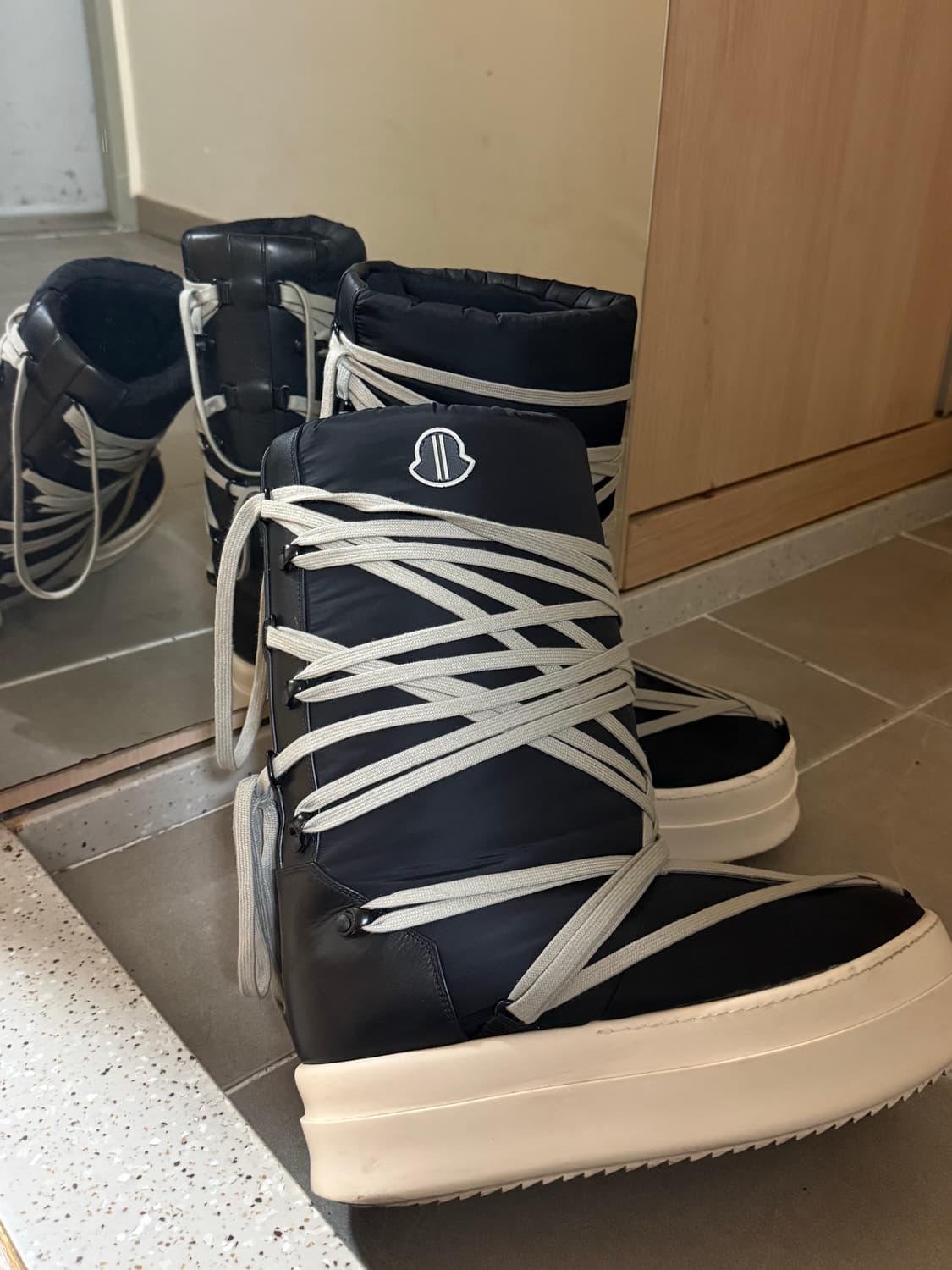 릭오웬스 몽클레어 빅락 부츠 42 복원완 상품이미지3