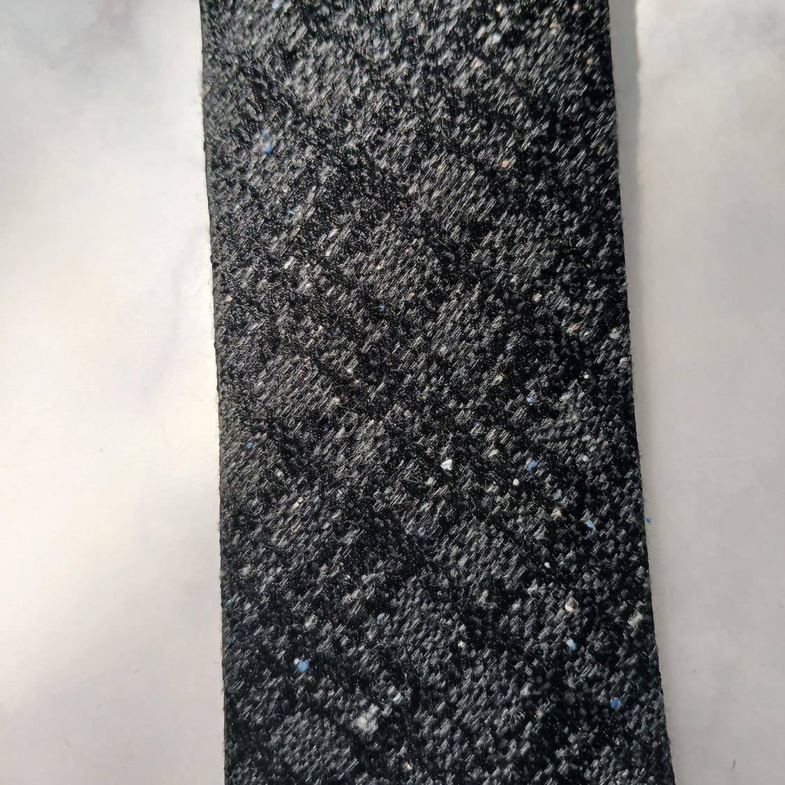 지오송지오 실크 블랙 텍스처 넥타이 7.8cm 새상품 E790 상품이미지5