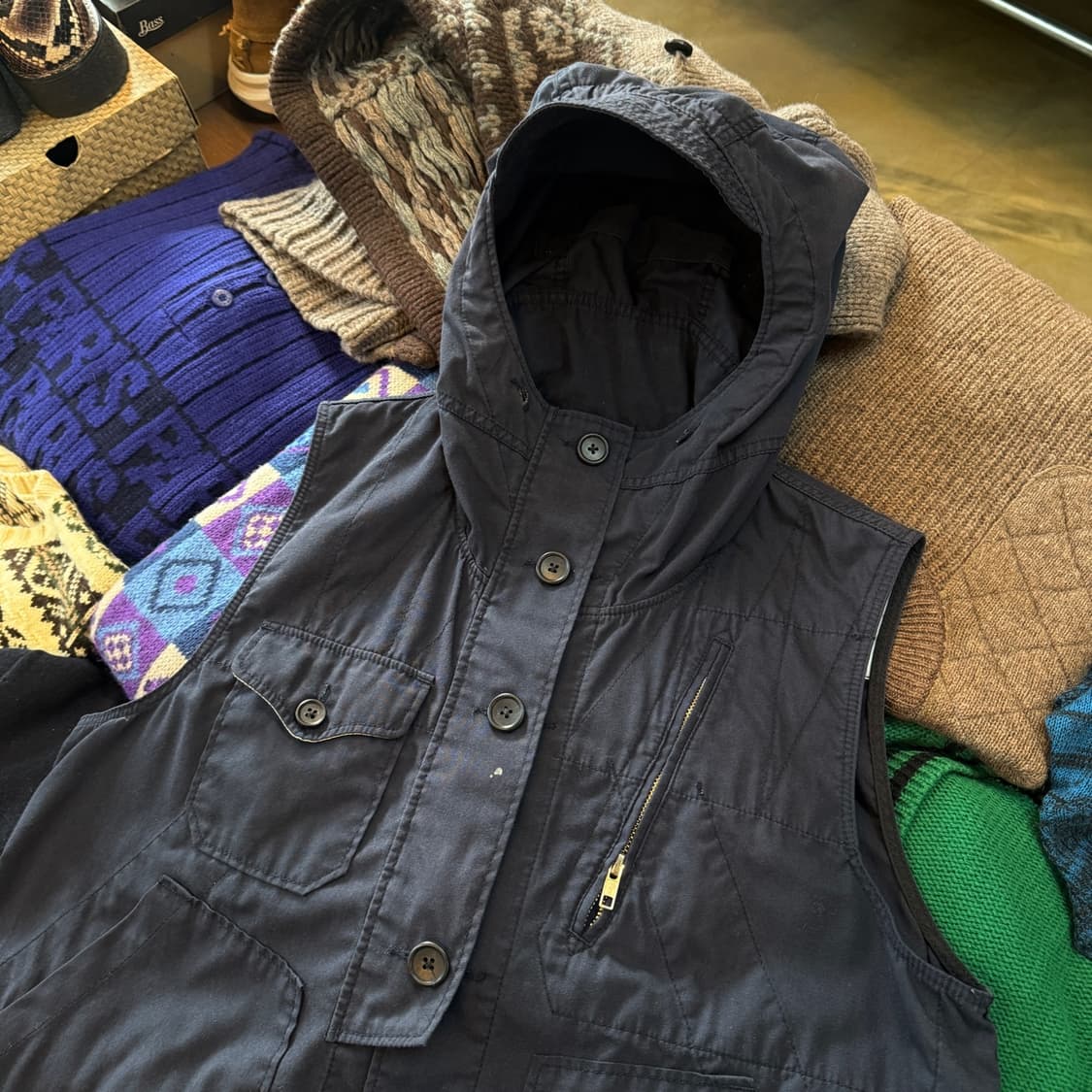 엔지니어드 가먼츠 엔가 다크 네이비 필드 베스트 상품이미지2