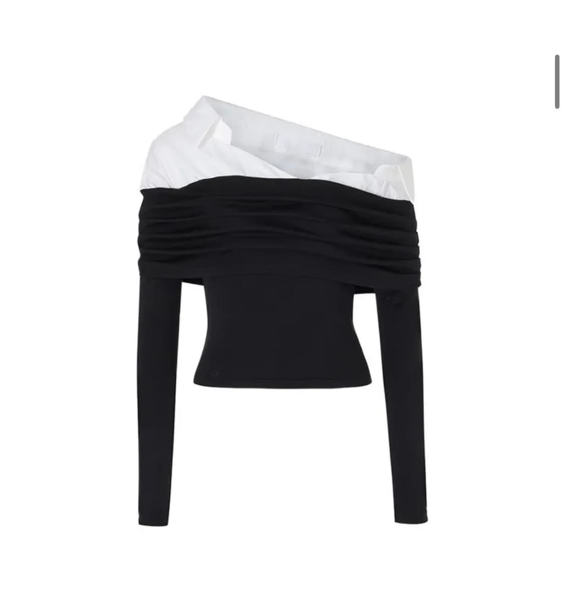 낫유어로즈 릴리 탑 블랙 상품이미지1