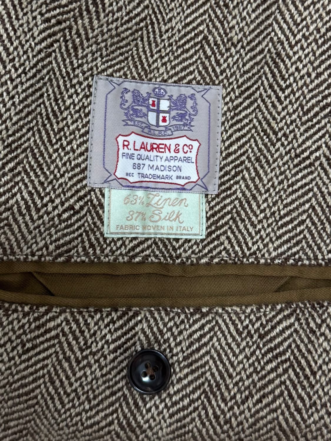 폴로 헤링본 엘보 패치 자켓 42 상품이미지8