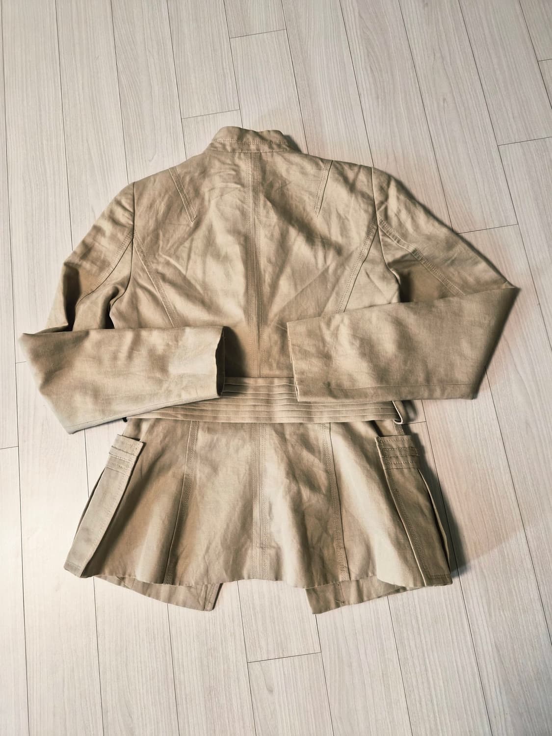 [ZARA] 자라 우먼 밤부 버클 린넨 혼방 사파리 자켓 (S) 상품이미지7