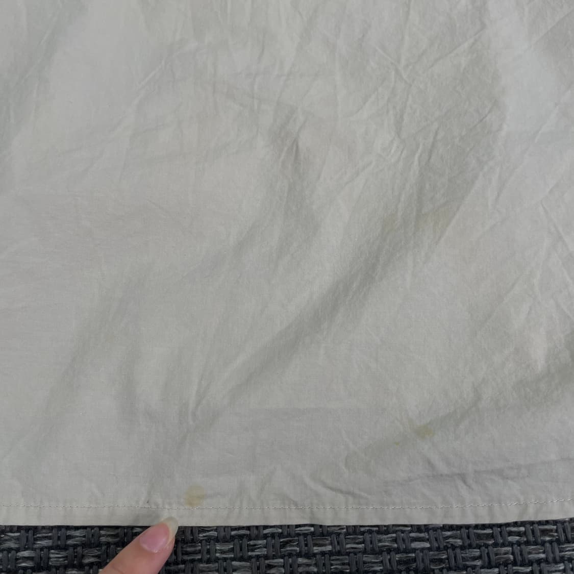  키뮤어 연베이지 바스락 반팔 셔츠 L 상품이미지9