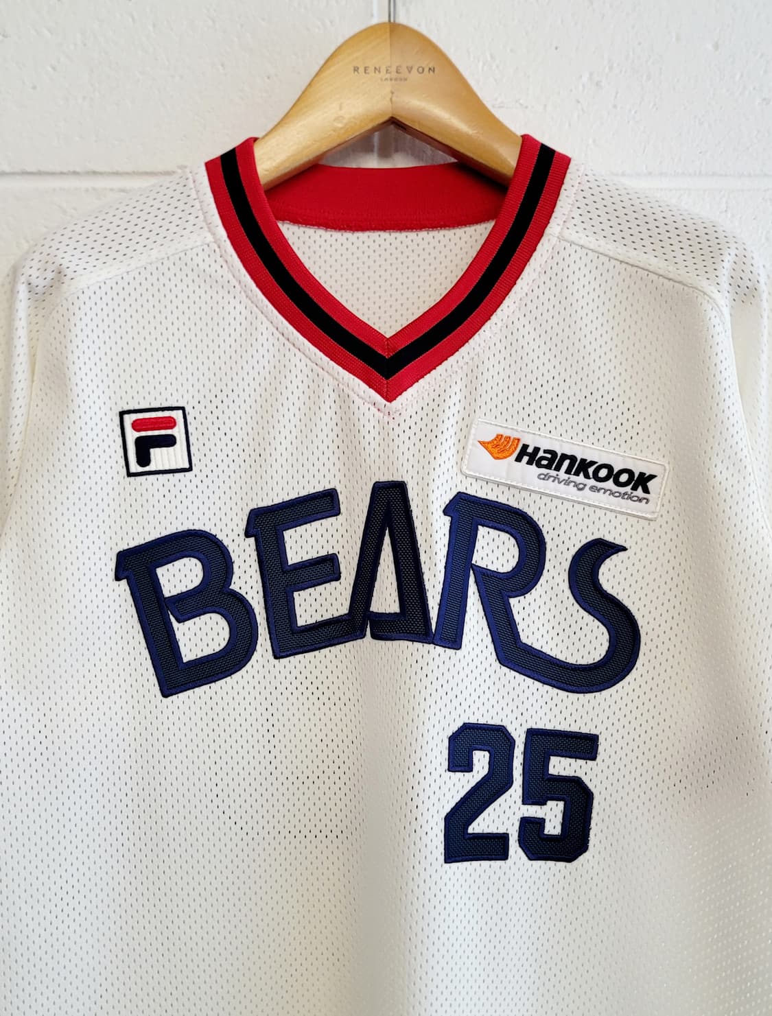 위팬(휠라패치) 두산베어스 올드 홈유니폼(No.25 양의지.자수마킹) 상품이미지3