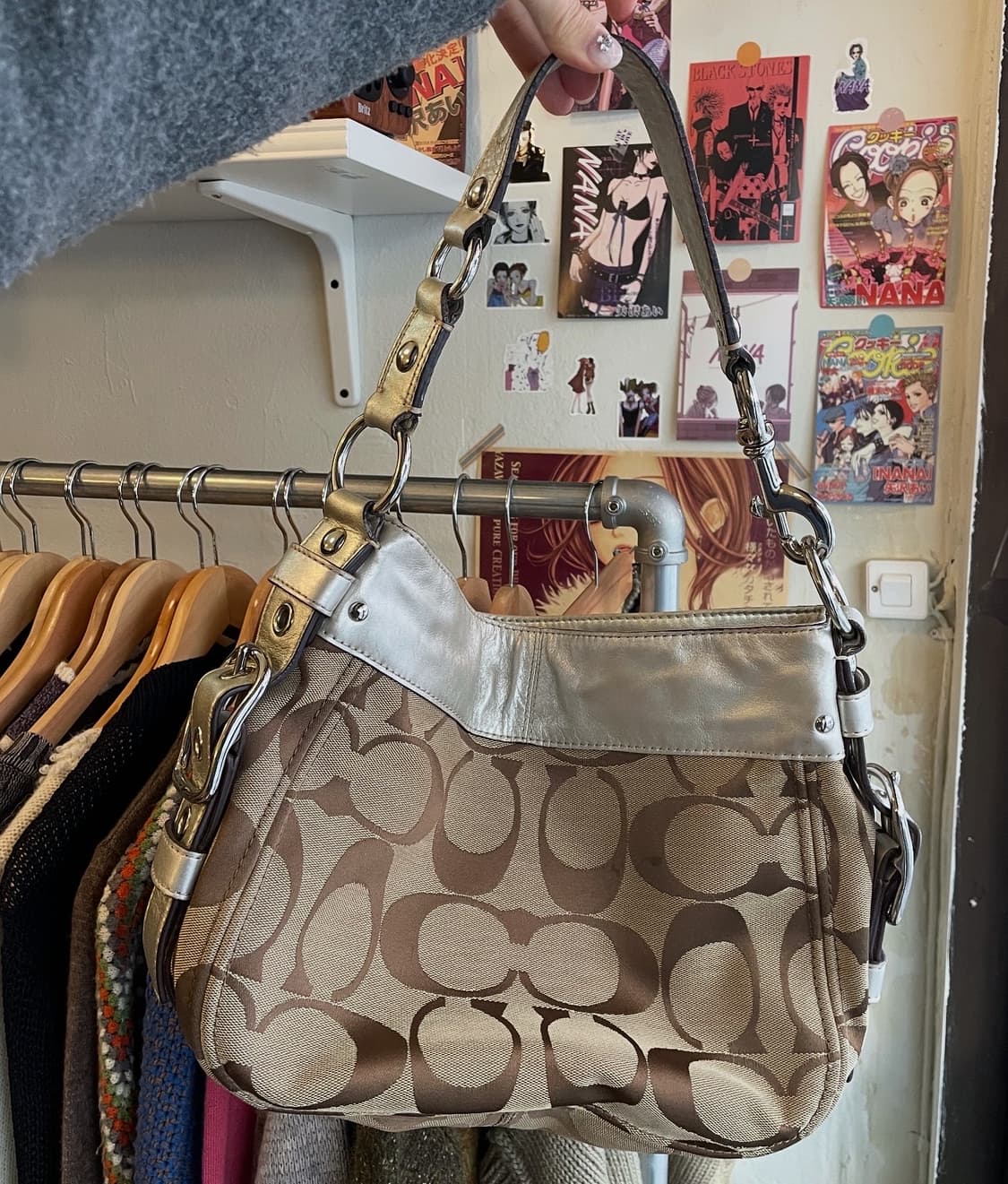 코치 실버트리밍 숄더백 [무배] 상품이미지2