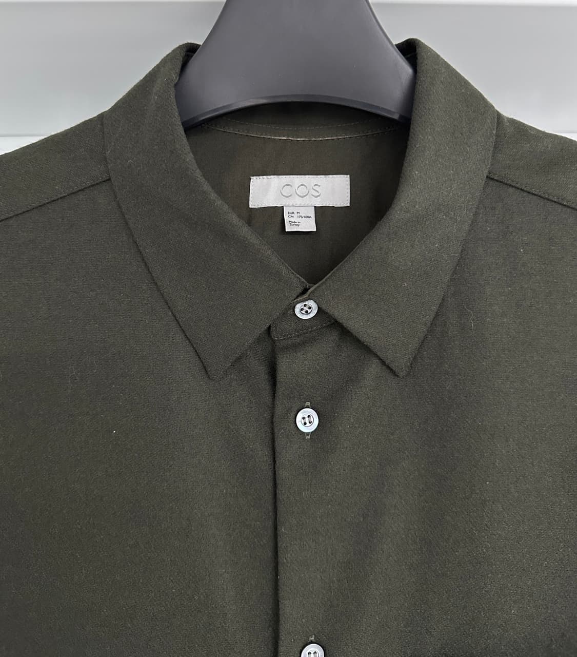 [코스] 남성 카키 울 셔츠 상품이미지4