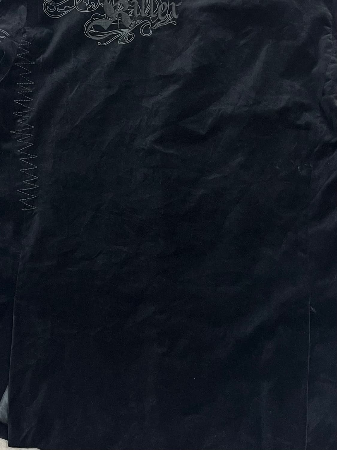 빈티지 벨벳 자켓 블랙 L #csz2141 상품이미지8