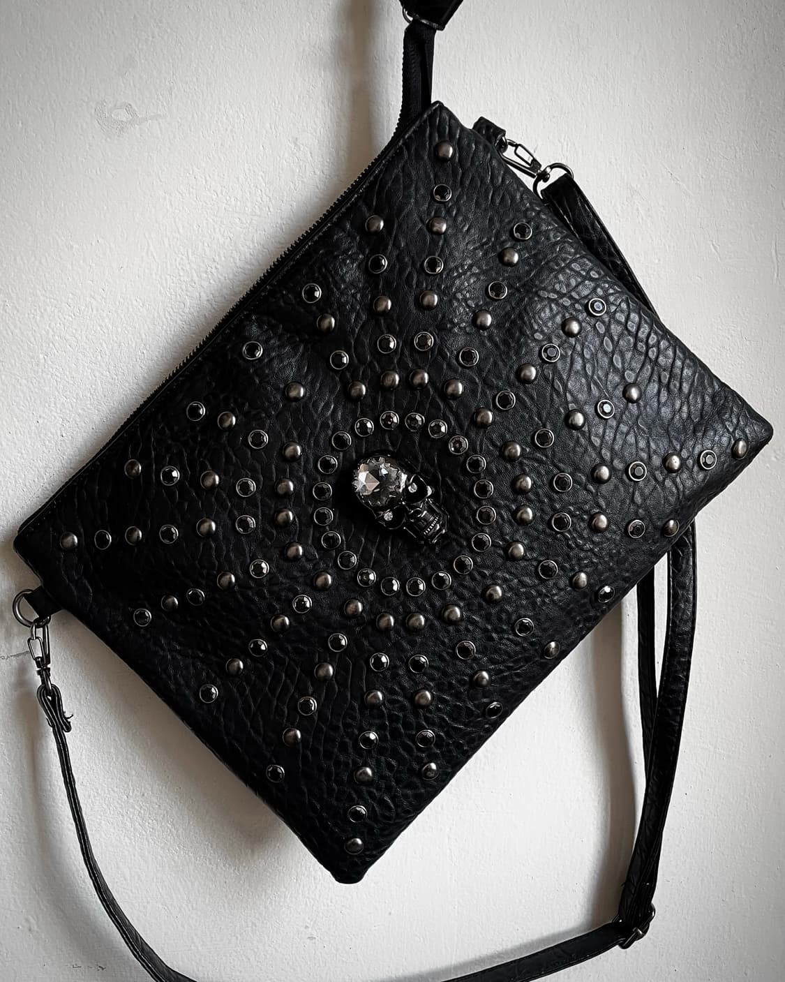 Marc O'Polo Studs Skull Trim Leather Bag 상품이미지5