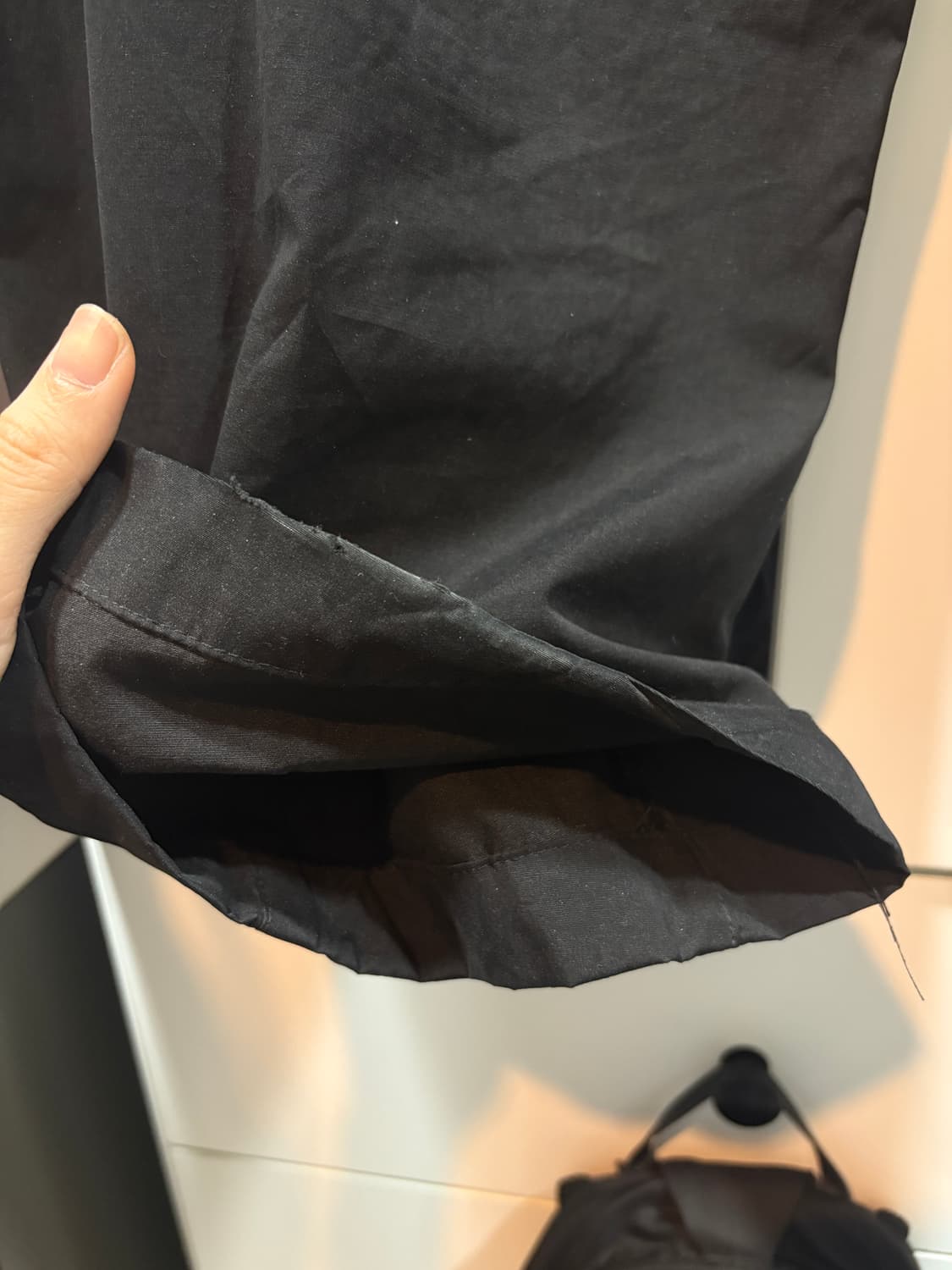 (1)산산기어 타이 팬츠 tie pants black 상품이미지5