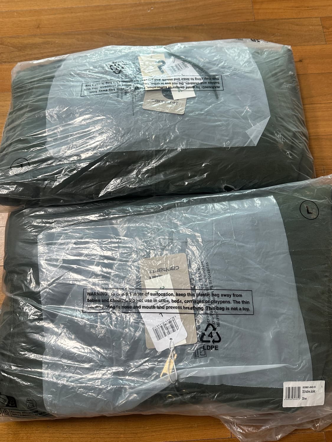 (새상품) 칼하트wip 액티브자켓 올리브 L 2장 상품이미지1