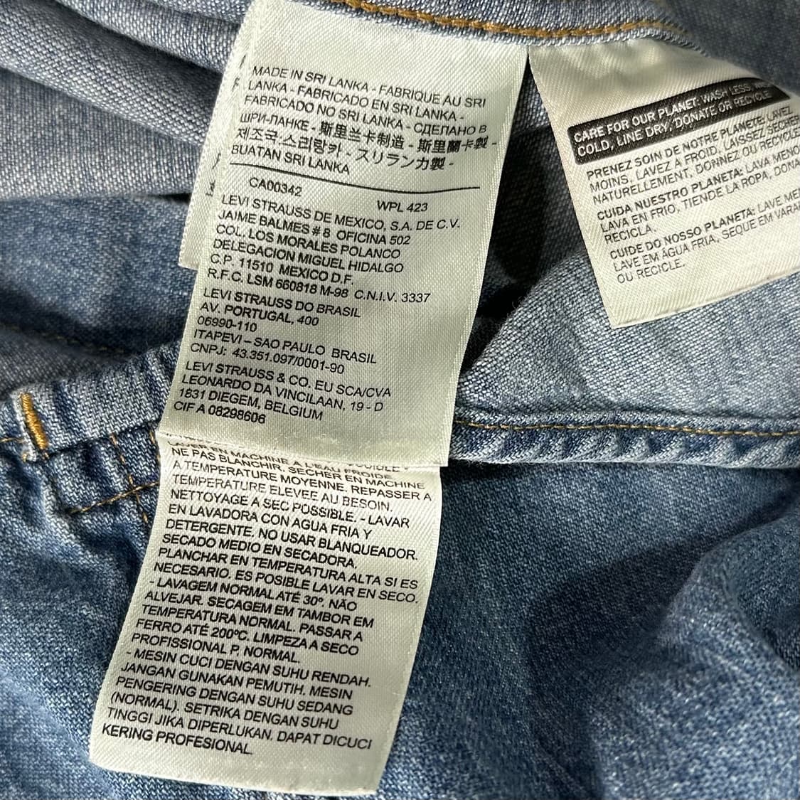 리바이스 데님 웨스턴 셔츠 상품이미지8