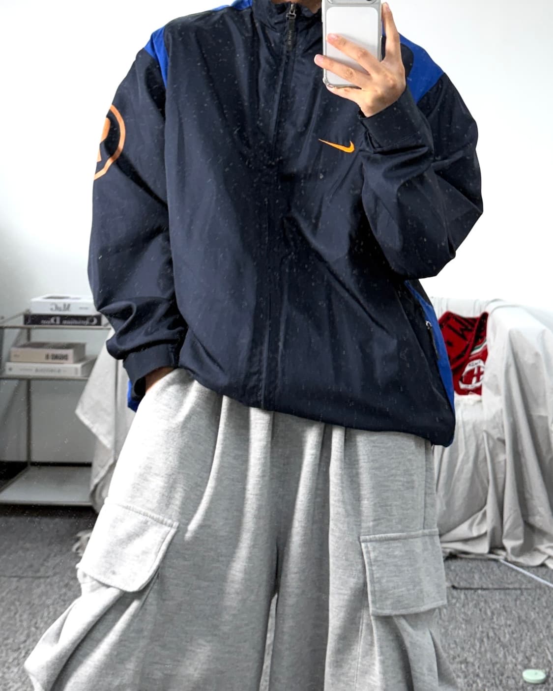 나이키 토탈 90 네이비 바람막이 XL 상품이미지3