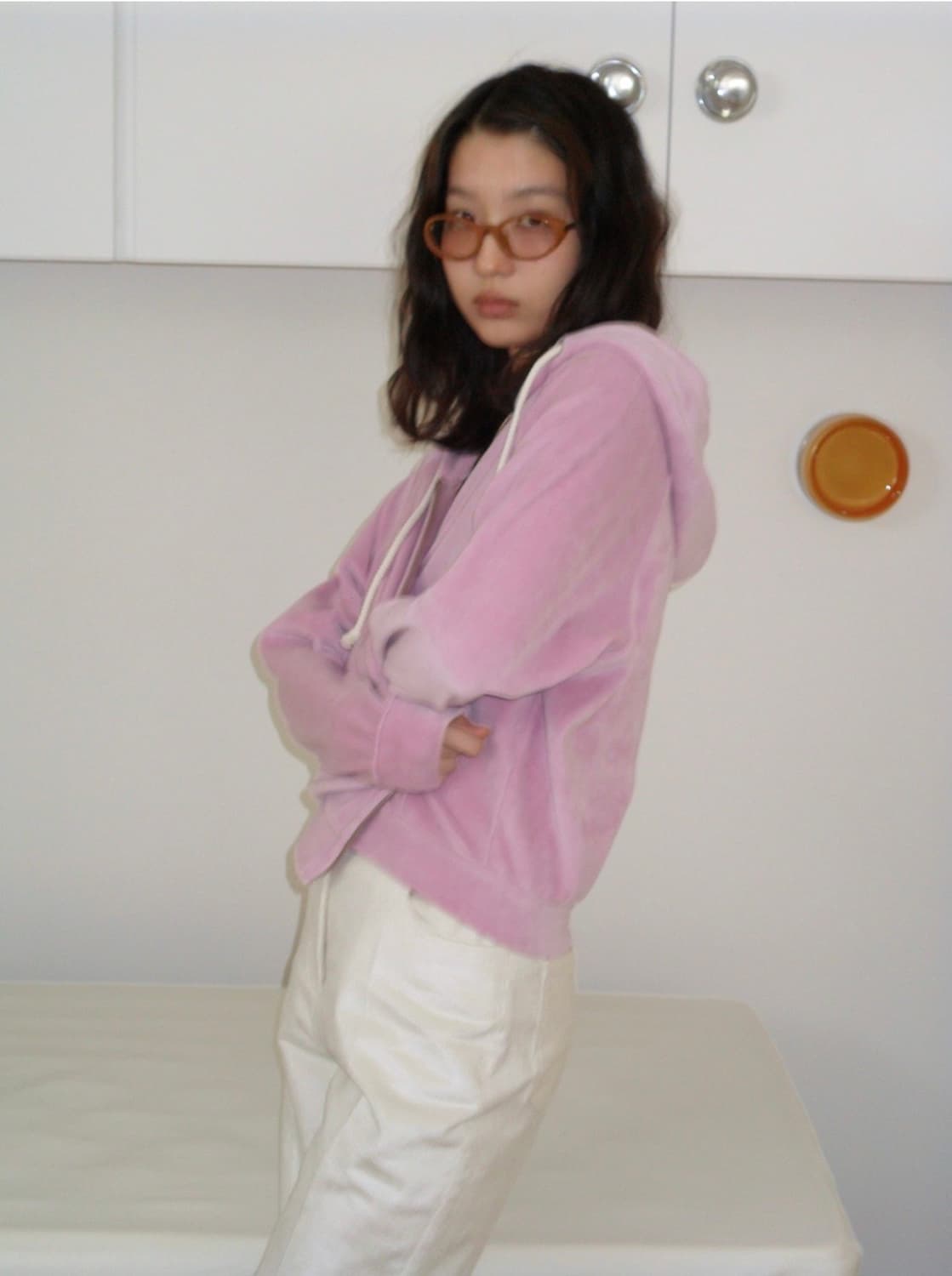 포니테일 코듀로이 팬츠 (화이트 펄) 상품이미지3