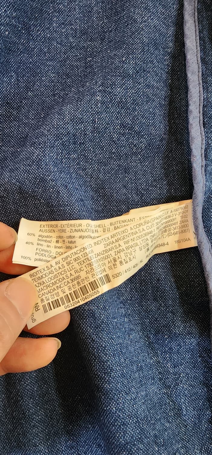 (새상품)자라 데님 롱자켓 XL 상품이미지8