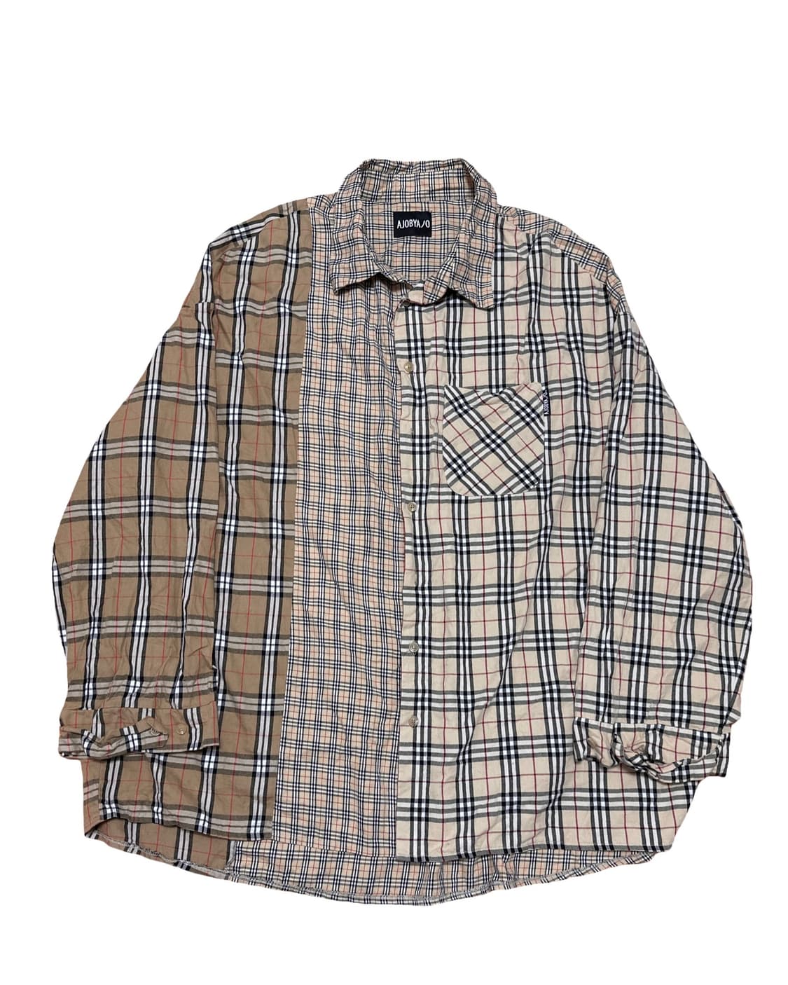 아조바이아조 오버핏 체크 셔츠 상품이미지1
