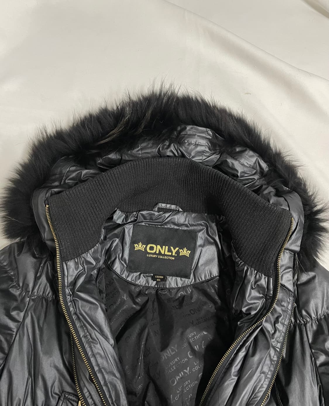 라쿤 울프죠 딱붙 퍼 봄버 패딩 상품이미지7