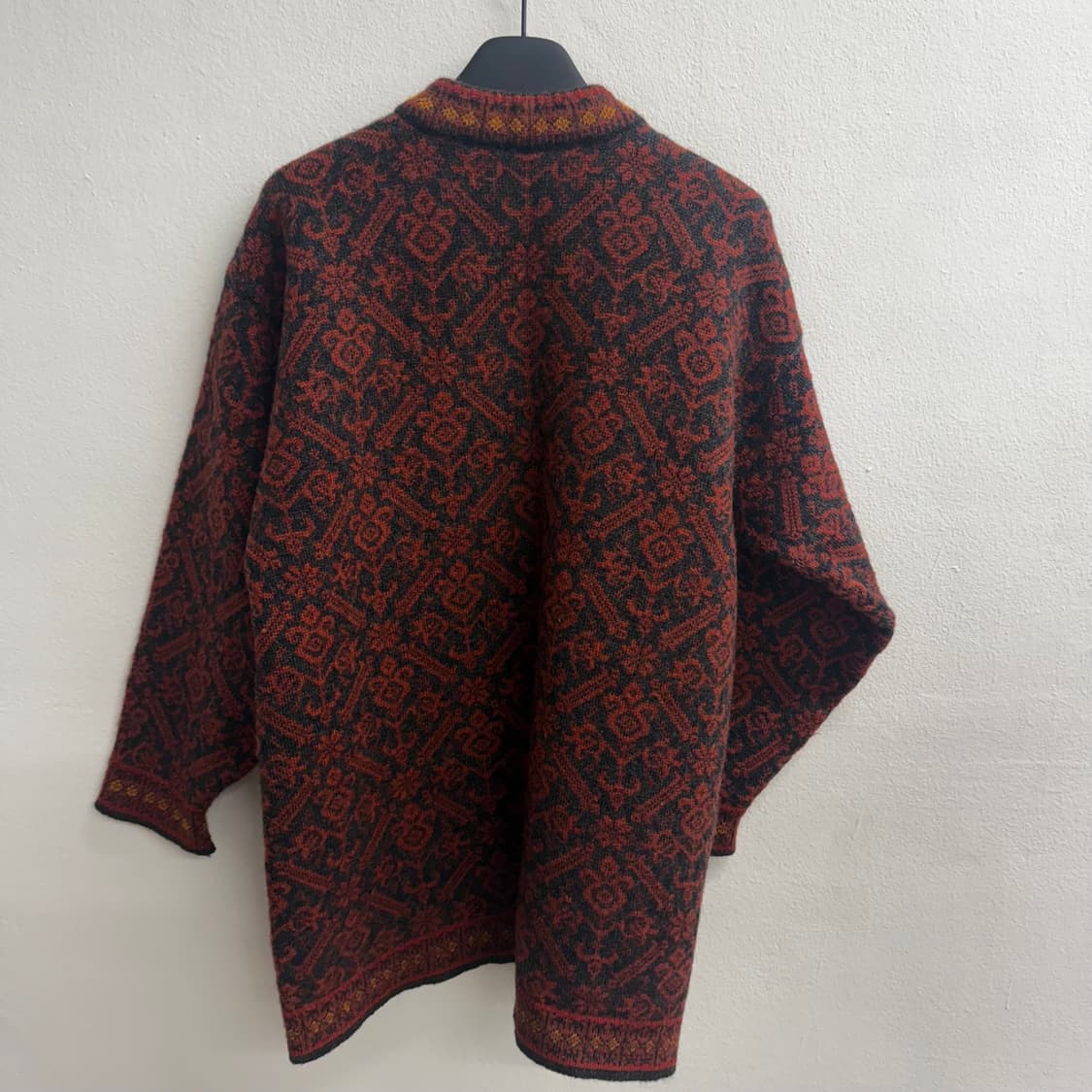 Dale of Norway 레드 오커 그라파이트 버진 울 가디건 상품이미지2