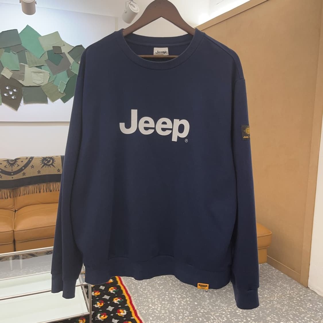 지프 올드스쿨 프린팅로고 빅사이즈 맨투맨 XXL C08209 상품이미지3