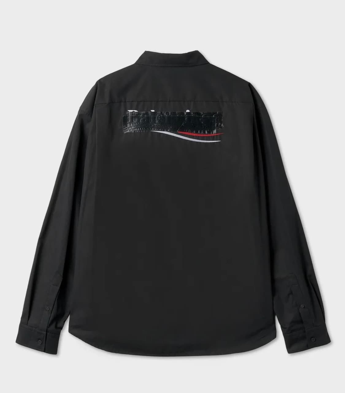 발렌시아가 개퍼 웨이브 로고 셔츠 M 상품이미지2