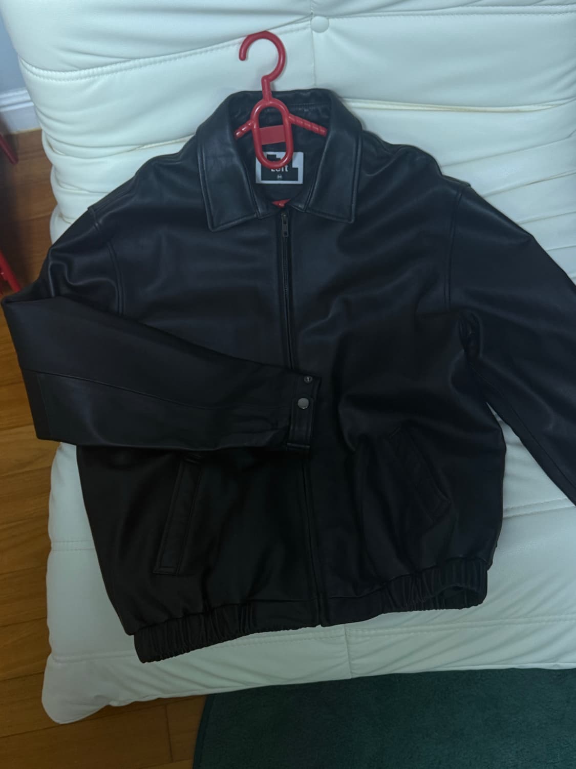 레프트 서울 램스킨 블루종 자켓 상품이미지1