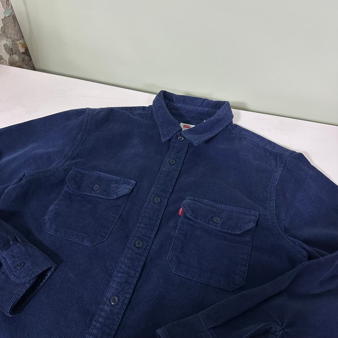 100 M 리바이스 릴렉스핏 네이비 투포켓 워크셔츠 코듀로이셔츠 상품이미지2