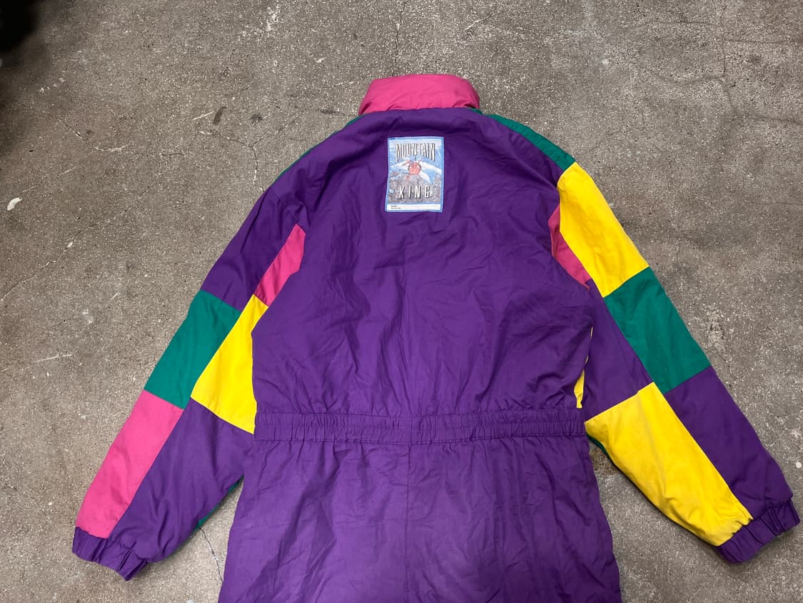 90‘s 컬러블럭 스키 오버롤 상품이미지6