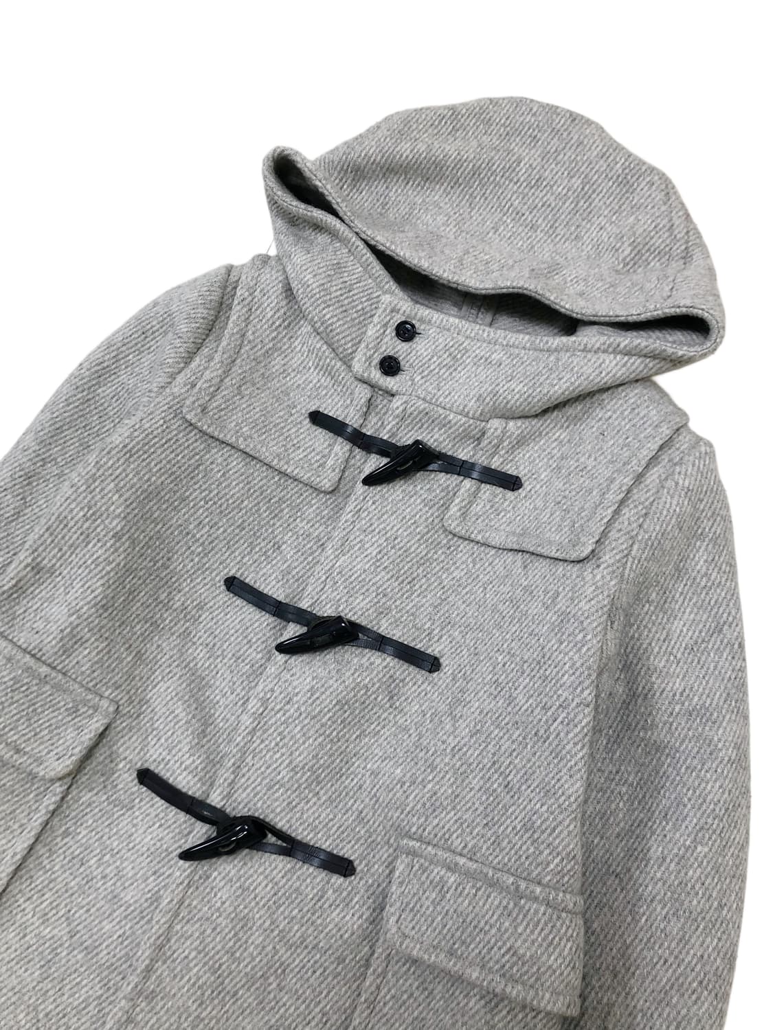 회색 더플 떡볶이 코트 상품이미지8