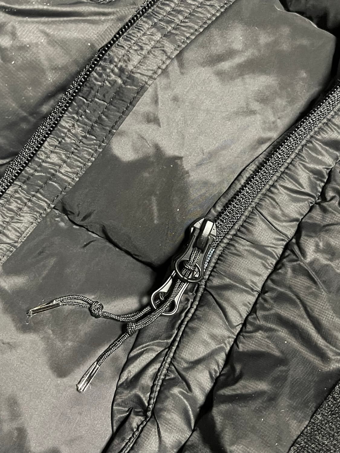 무신사스탠다드 팀 스포츠 롱 윈터자켓 블랙 M 상품이미지3