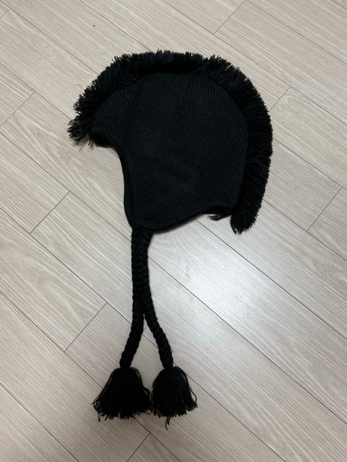 빈티지 모호크헤어 울 비니 모자 상품이미지2