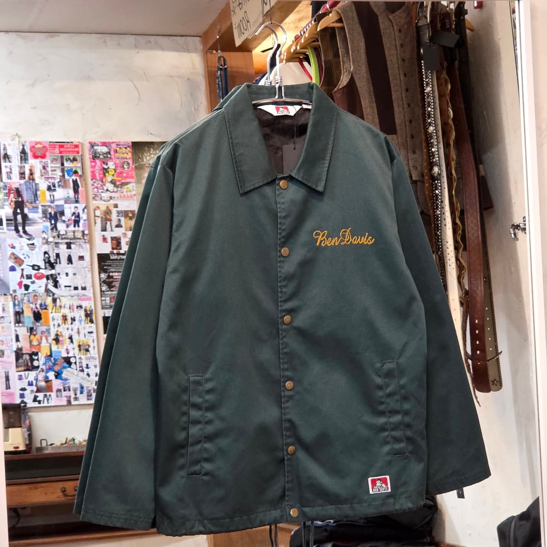 벤데이비스 딥그린 코튼 코치 자켓 상품이미지1
