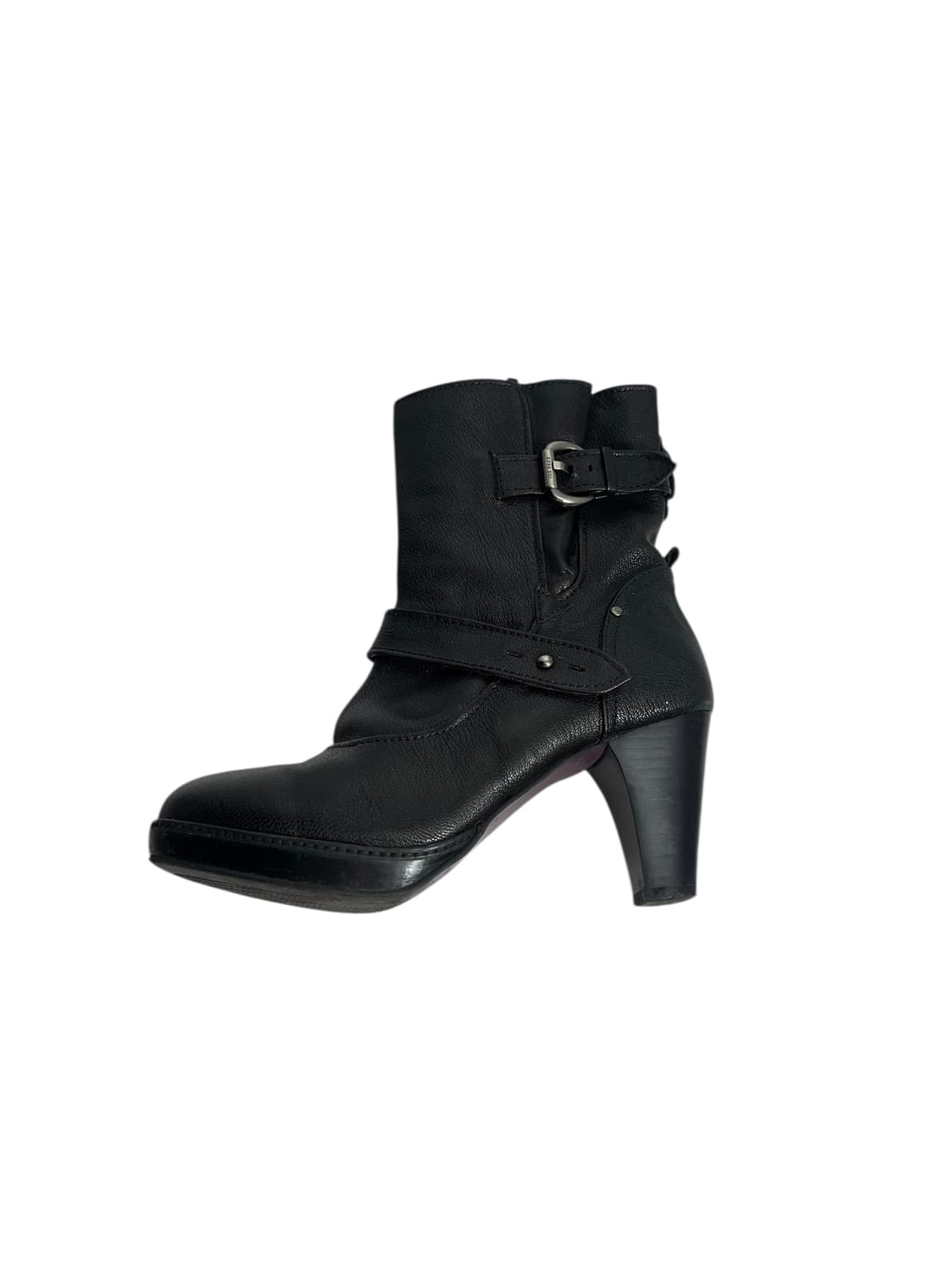 Anna sui 블랙 스트랩 힐 부츠 230 상품이미지3