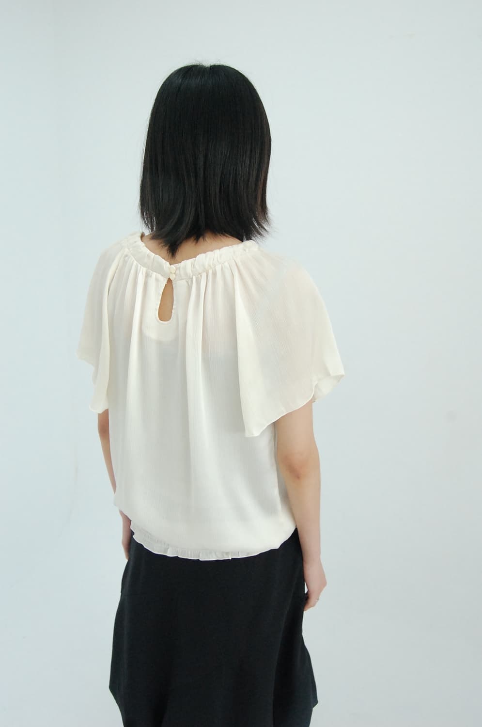 Natural beauty basic ribbon blouse 상품이미지5