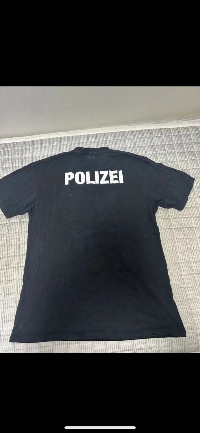 [XL] 베트멍 폴리자이 반팔 티셔츠 블랙 상품이미지1