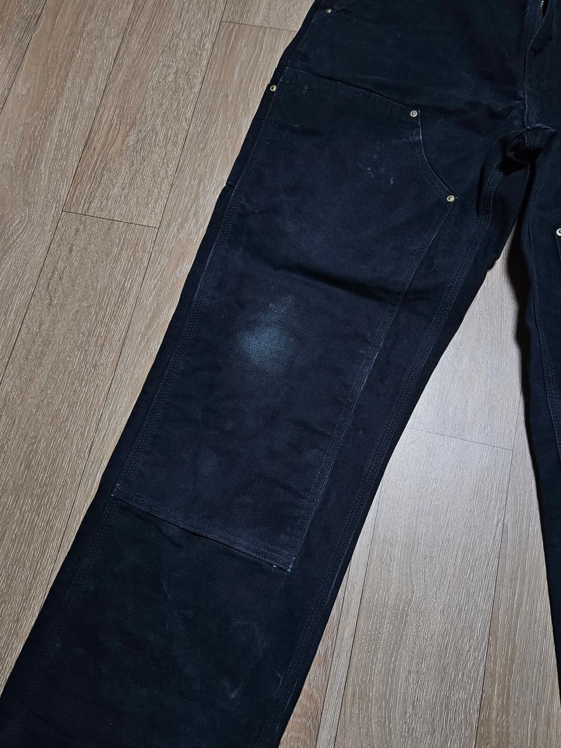 칼하트 더블니 블랙 B01 BLK 32/32 USA 상품이미지2