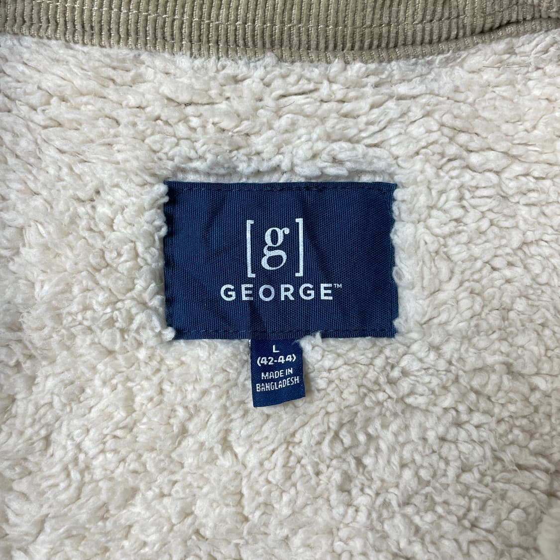 UNKNOWN 빈티지 베이지 코듀로이 셰르파 셔츠자켓 A00444 상품이미지9