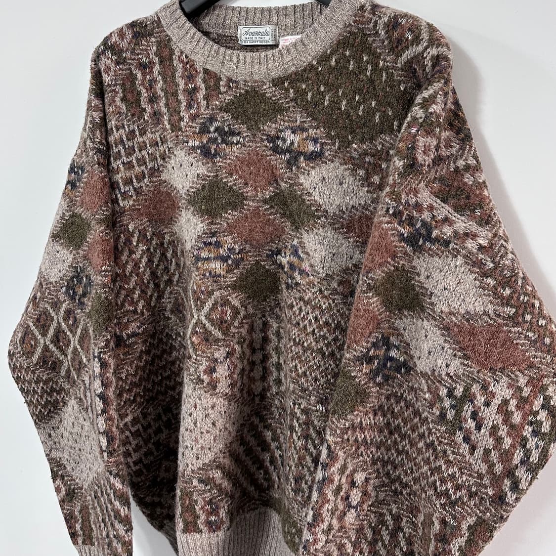 VTG 이태리 패턴 울 스웨터 (va.74) 상품이미지3