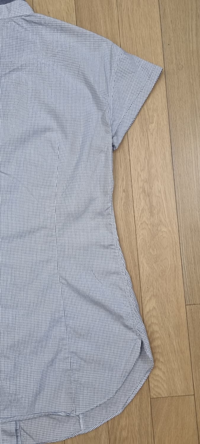 브루넬로 쿠치넬리 블루체크 반팔 셔츠 S _ 여성 상품이미지8