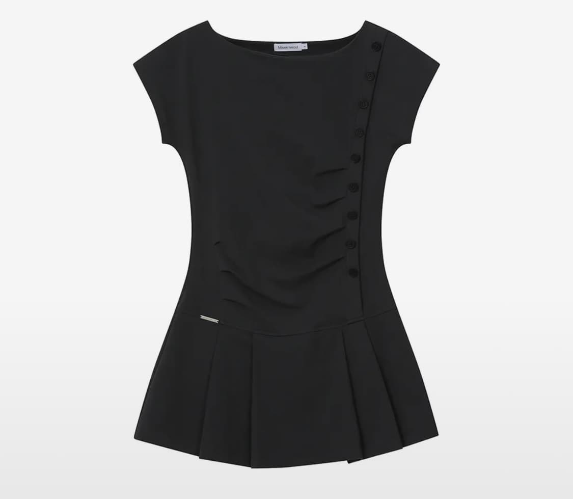 삽니다)미세키서울 Pleats button mini onepiece 상품이미지1