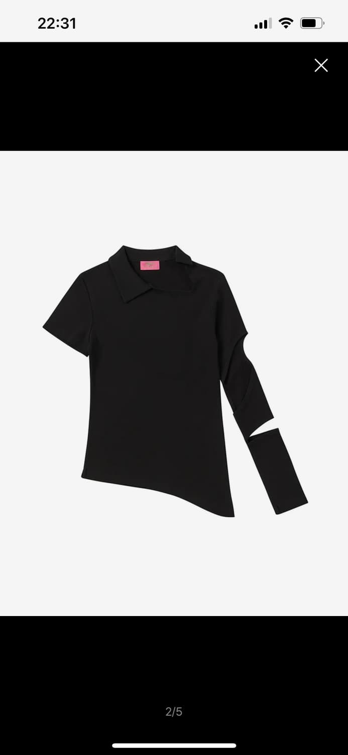 NYXX 비대칭 티셔츠 새상품 상품이미지6