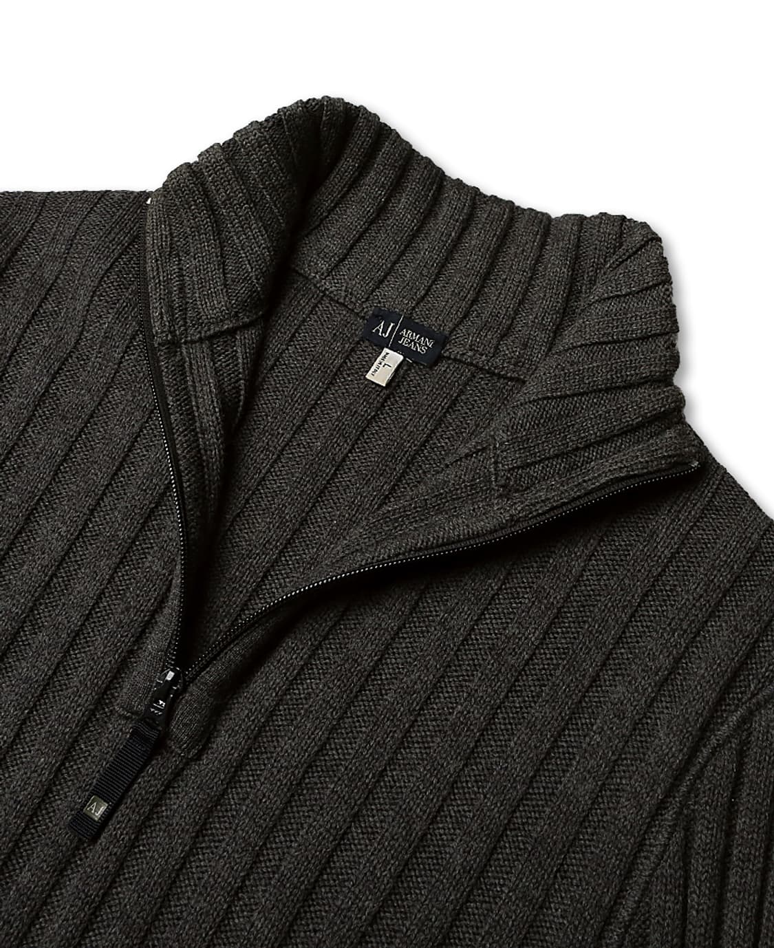 아르마니 진 [Armani Jeans] Simin T 차콜 하프 짚업니트 상품이미지3