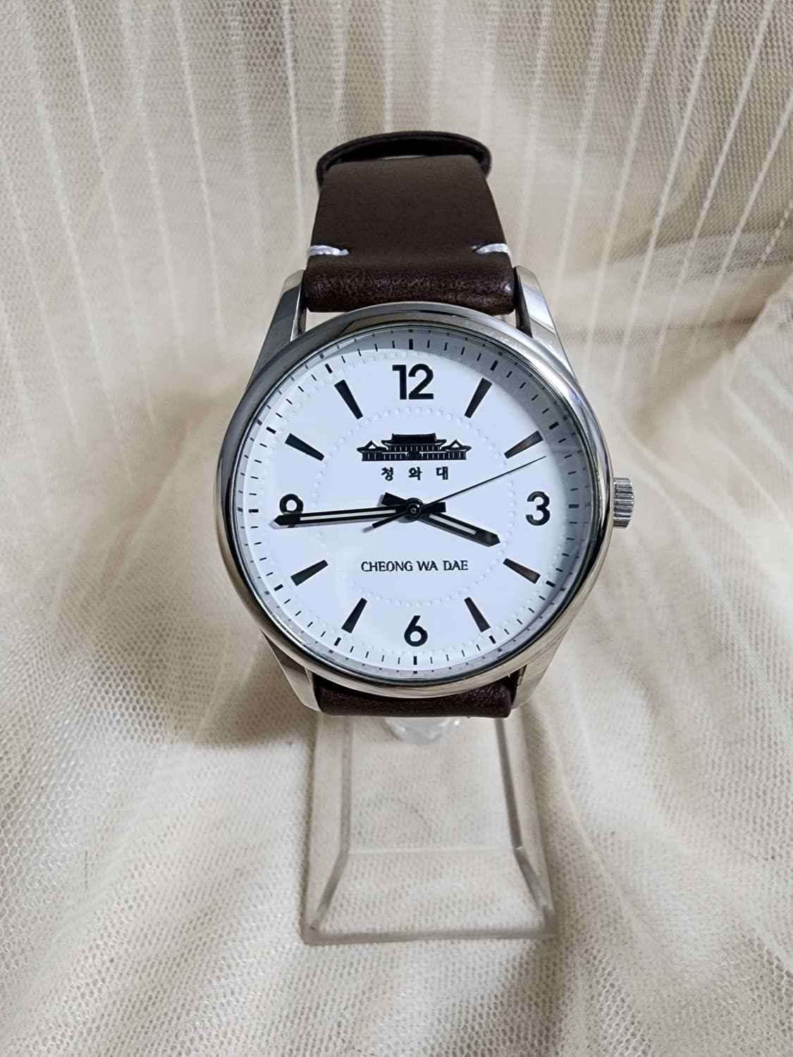 청와대 기념 시계 브라운 가죽 시계 상품이미지1