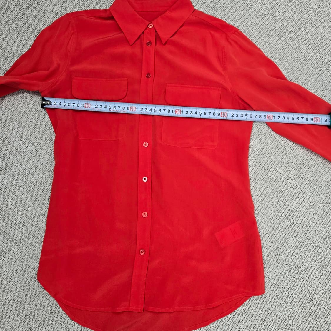 0108.이큅먼트  포켓 긴팔 슬림실크 100%셔츠XS 상품이미지7