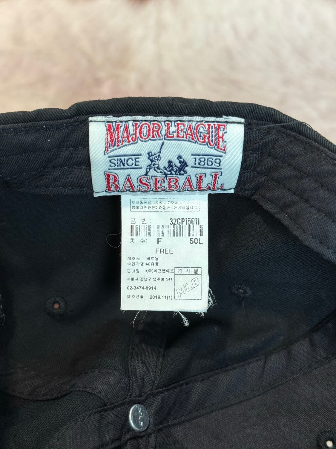 MLB 뉴욕양키스 볼캡 블랙 FREE  상품이미지3
