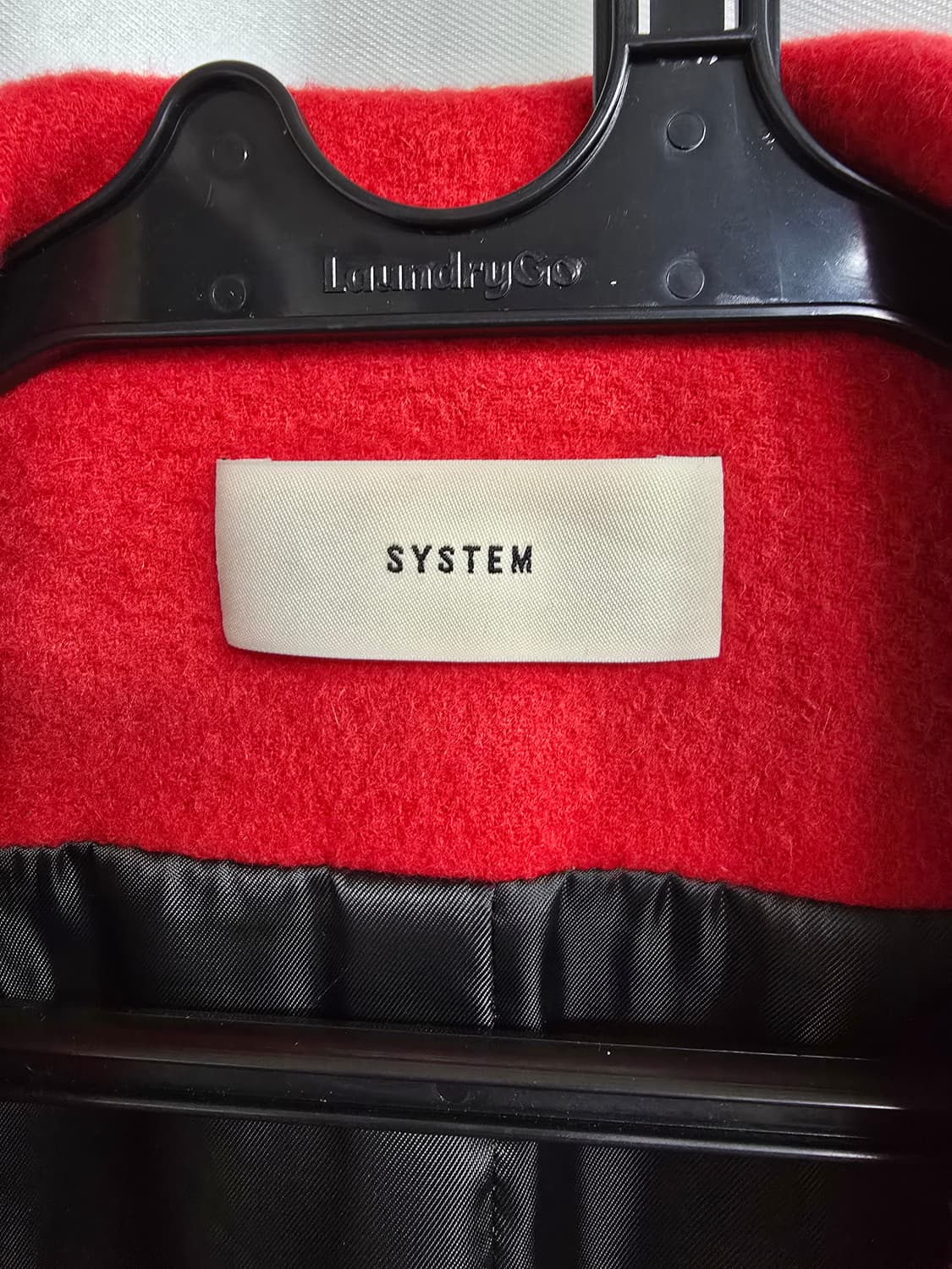 시스템 레드 모직 코트 (1800) 상품이미지3