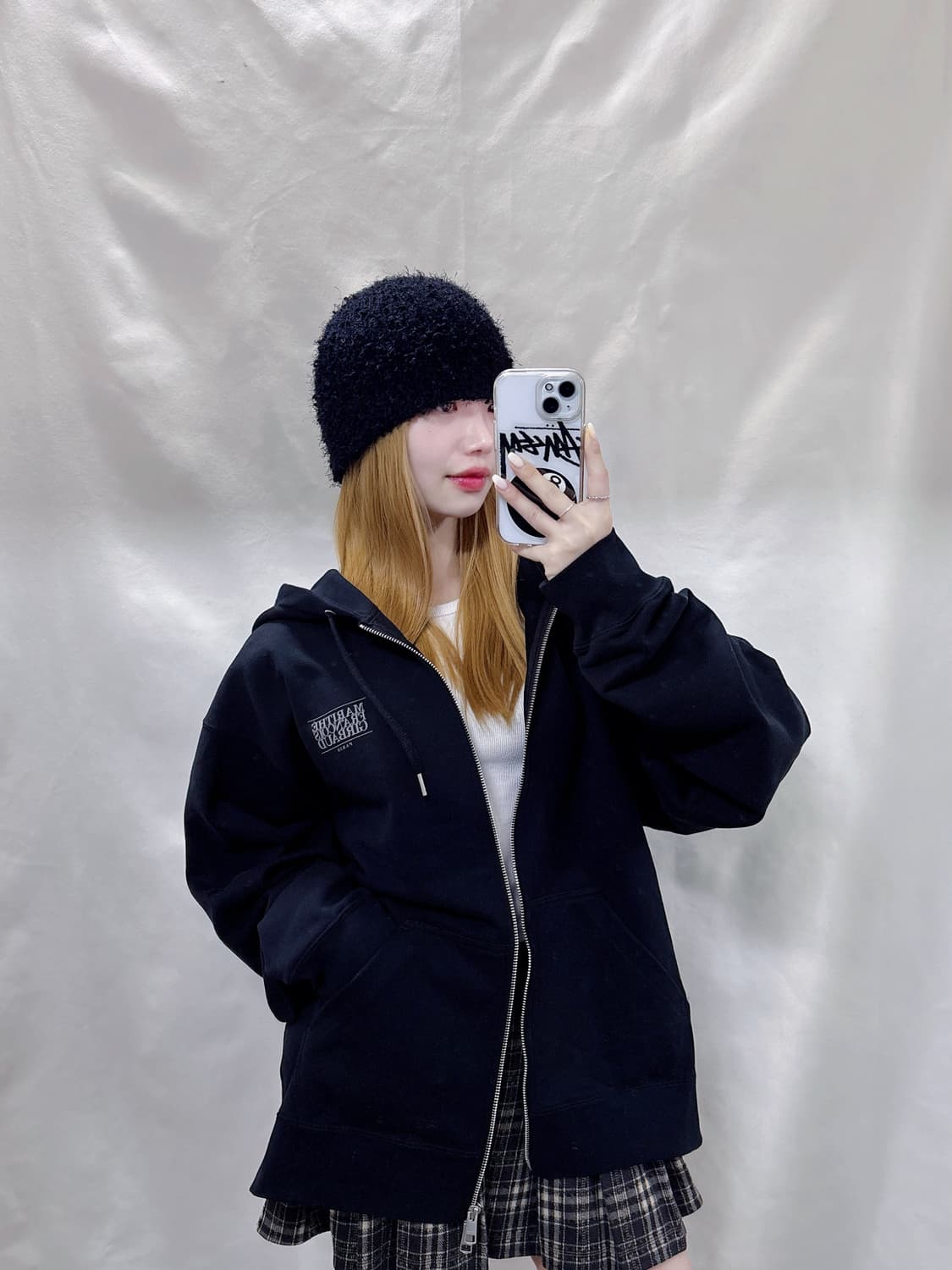 마리떼 프랑소와저버 빅로고 후드집업  상품이미지2