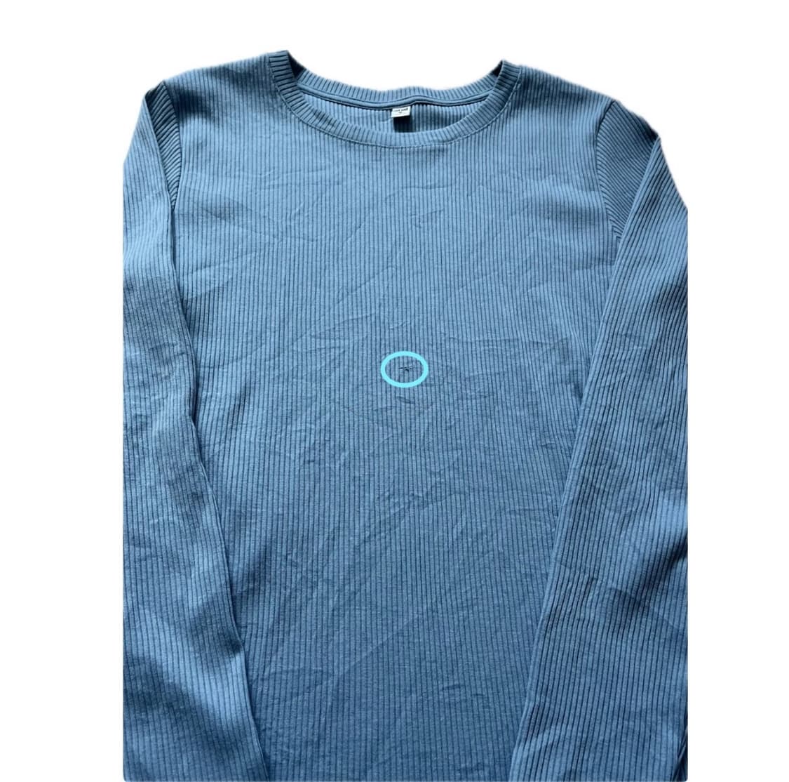 유니클로 하늘색 골지 롱슬리브 상품이미지2