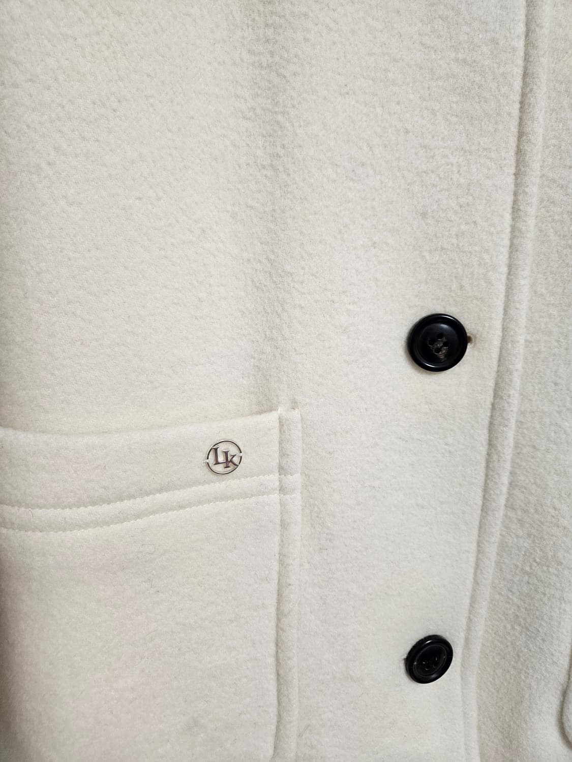 룩캐스트 마리 하프 울코트 아이보리 상품이미지8