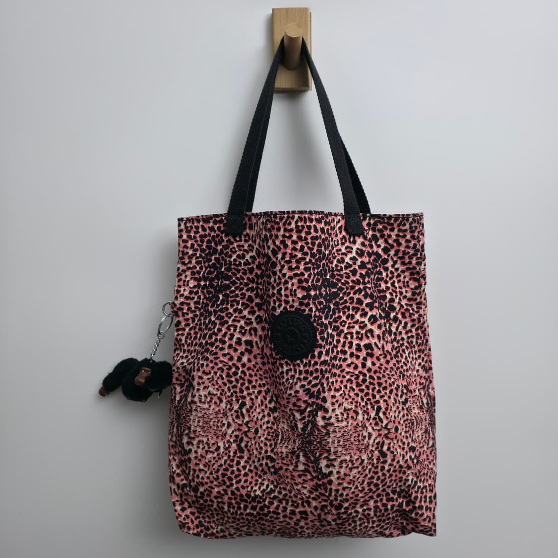 키플링 핑크 레오파드 핸드 토트백 상품이미지2