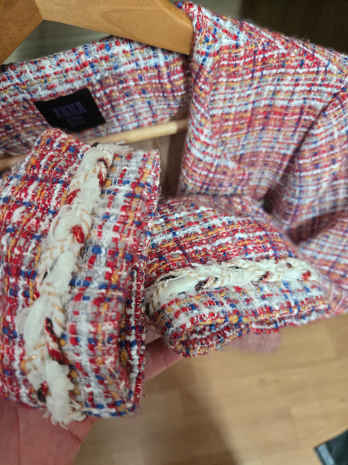 안나수이 트위드 코트 55 사이즈  상품이미지6